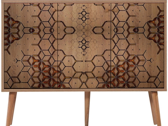 Μπουφές Mega 863SPH3422 120x36x90cm Multi Μοριοσανίδα,Ξύλο