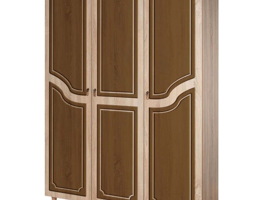 Ντουλάπα Τρίφυλλη Mode 863SPH4218 135x52x192cm Oak-Brown Τρίφυλλη
