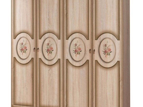 Ντουλάπα Τετράφυλλη Imaj 863SPH4224 180x52x192cm Multi-Oak Τετράφυλλη