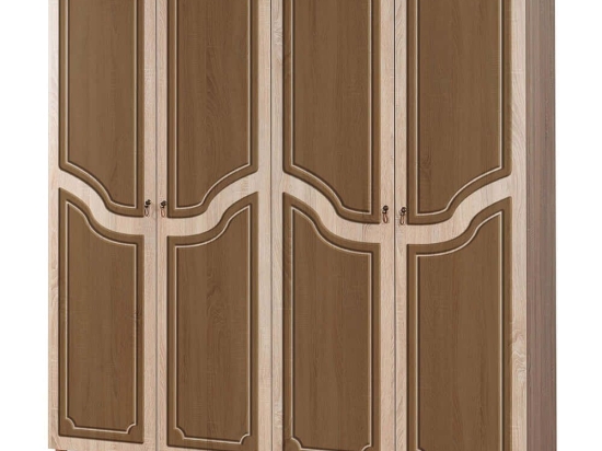 Ντουλάπα Τετράφυλλη Imaj 863SPH4228 180x52x192cm Oak-Brown Τετράφυλλη