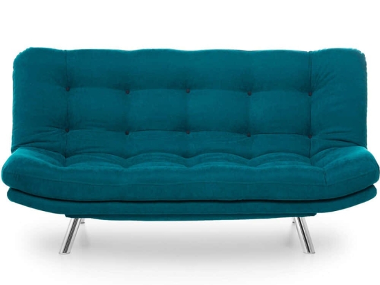 Καναπές - Κρεβάτι Τριθέσιος Misa 859FTN1317 200x105x95cm Petrol Green