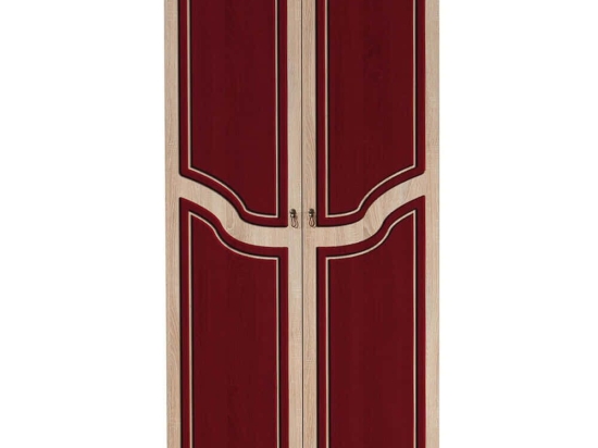Ντουλάπα Δίφυλλη Stil 869VEL4237 90x52x192cm Oak-Red Δίφυλλη