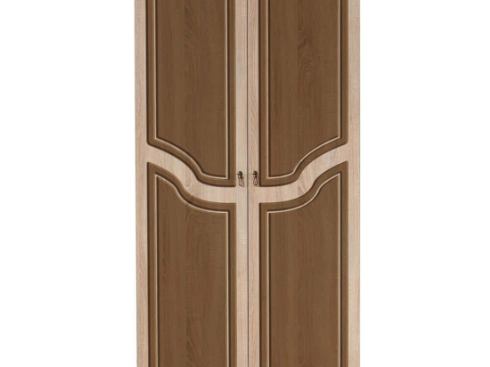 Ντουλάπα Δίφυλλη Stil 869VEL4238 90x52x192cm Oak-Brown Δίφυλλη