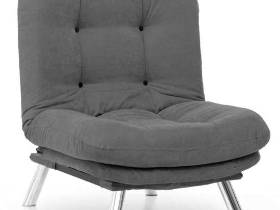 Πολυθρόνα Misa Solo 859FTN1404 88x104x100cm Grey
