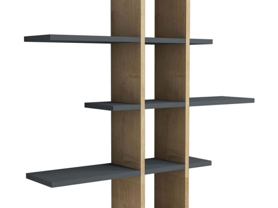 Ραφιέρα Τοίχου Ardo 835PUQ1640 96x19,6x101cm Oak-Anthracite