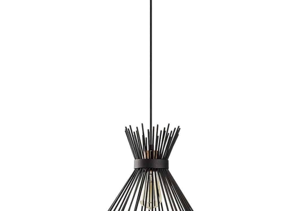 Φωτιστικό Οροφής Kirpi 892OPV1410 34x131cm E27 40W Black Opviq