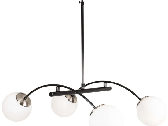 Φωτιστικό Οροφής Hilal 892OPV1441 85x80x90cm 4xE27 40W Black-White Opviq