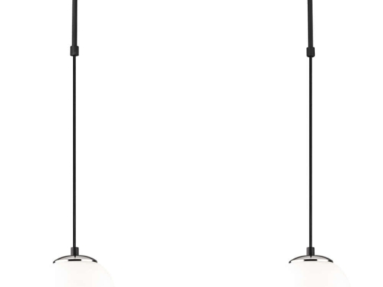 Φωτιστικό Οροφής Uzum 892OPV1471 60x15x100cm 2xE27 40W Black-White Opviq