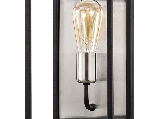 Φωτιστικό Τοίχου - Απλίκα Kafes 892OPV1265 17x19x28cm E27 40W Nickel-Black Opviq