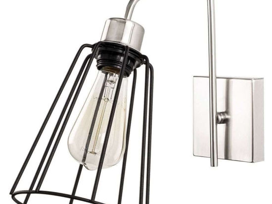 Φωτιστικό Τοίχου - Απλίκα Ve 892OPV1272 15x32x33cm 1xE27 40W Nickel-Black Opviq