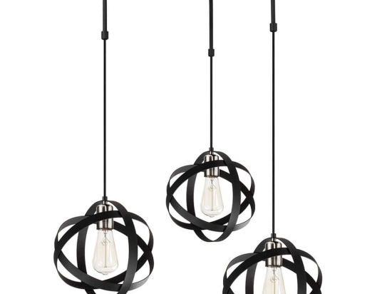 Φωτιστικό Οροφής Gezegen 892OPV1542 Φ53x100cm 3xE27 40W Black Opviq