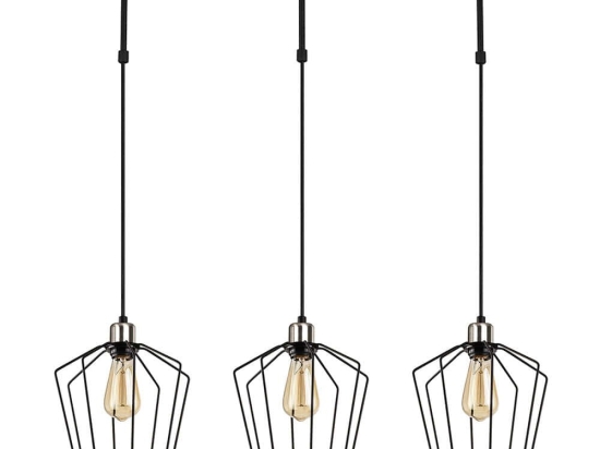 Φωτιστικό Οροφής Fener 892OPV1603 90x25x140cm 3xE27 40W Black Opviq