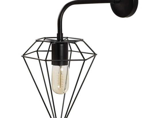 Φωτιστικό Τοίχου - Απλίκα Elmas 892OPV1289 20x37x43cm 1xE27 40W Black Opviq