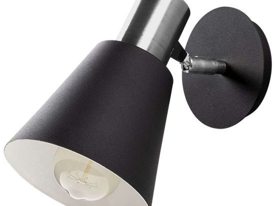 Φωτιστικό Τοίχου - Απλίκα Kem 892OPV1296 25x14x22cm 1xE27 40W Black-Nickel Opviq