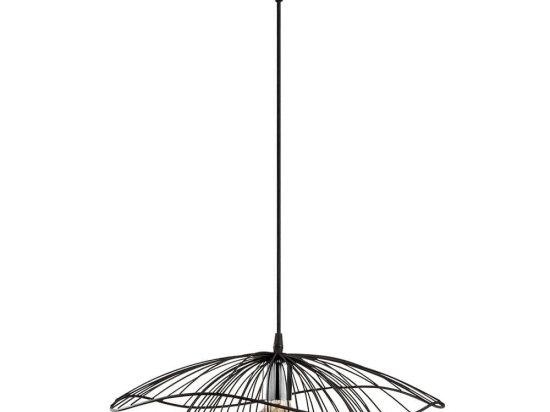 Φωτιστικό Οροφής Tel 892OPV1674 Φ50x111cm E27 40W Black Opviq