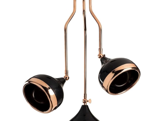 Φωτιστικό Οροφής Yildo 892OPV1763 50x50x75cm 3xE27 40W Black-Copper Opviq