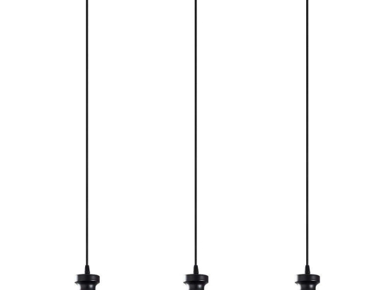 Φωτιστικό Οροφής - Ράγα Berceste 521SHN3259 72x22x109cm 3xE27 40W Black Opviq