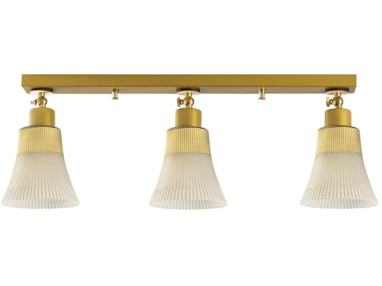 Φωτιστικό Οροφής - Πλαφονιέρα Foca 525NOR1118 Φ62x22cm 3xE27 40W Gold Opviq