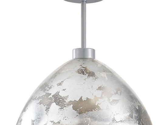 Φωτιστικό Οροφής Bergama 525NOR1130 Φ34x37cm E27 40W Silver Opviq