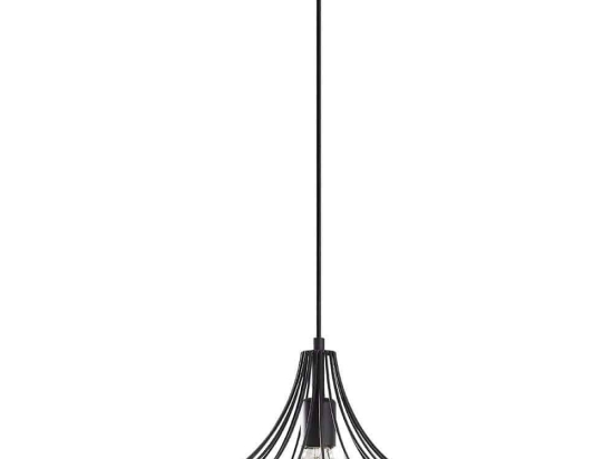 Φωτιστικό Οροφής Mezopotamya 525NOR1591 Φ37x126cm 1xE27 40W Black Opviq