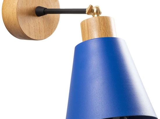 Φωτιστικό Τοίχου - Απλίκα Manavgat 525NOR3129 Φ14x25cm 1xE27 40W Natural-Blue Opviq