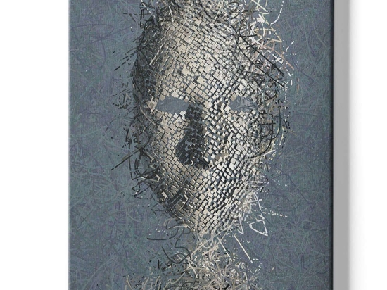 Πίνακας Καμβάς 529TCR1531 70x100cm Multi Wallity Κάθετοι Ξύλο, Καμβάς