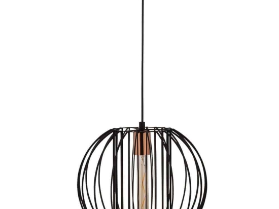 Φωτιστικό Οροφής Fellini 527ABY1776 Φ33x124cm 1xE27 40W Black-Bronze Opviq