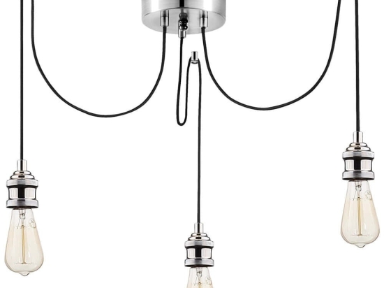 Φωτιστικό Οροφής Kabluni 892OPV1796 96x6x102cm 3xE27 40W Chrome Opviq