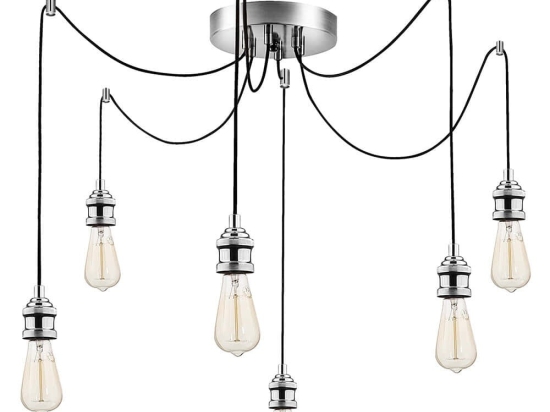 Φωτιστικό Οροφής Kabluni 892OPV1797 126x102cm 6xE27 40W Chrome Opviq