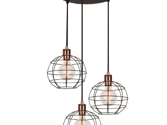 Φωτιστικό Οροφής Tellini 892OPV1830 Φ40x113cm 3xE27 40W Black Opviq