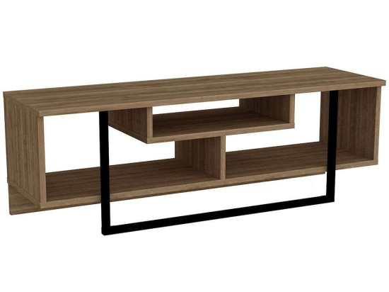 Έπιπλο Τηλεόρασης Asal 875ZNA3047 119,4x35,2x40,2cm Walnut-Black