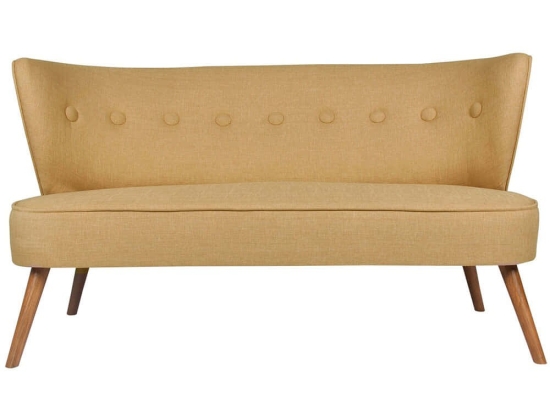 Καναπές Διθέσιος Bienville 558ZEN1202 141x73x77cm Milky Brown