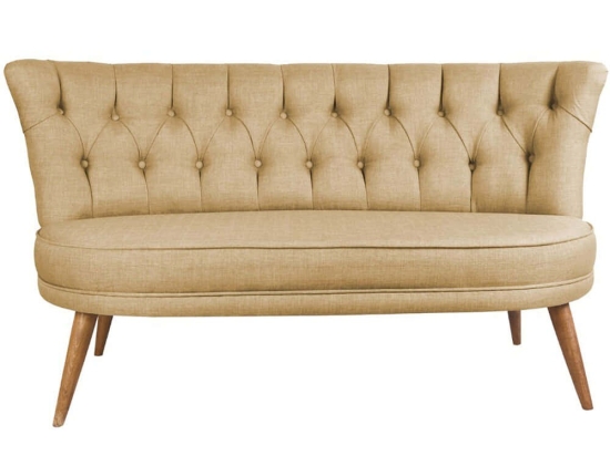 Καναπές Διθέσιος Richland Loveseat 558ZEN1212 140x71x80cm Milky Brown