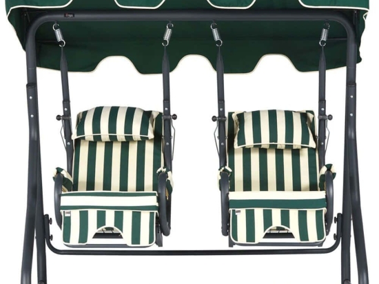 Κούνια Κήπου 2 Θέσεων Daisy 561CLR1501 200x200x165cm White-Green