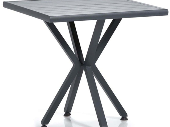 Τραπέζι Κήπου Samara 561CLR1301 94x94x78cm Grey-Black