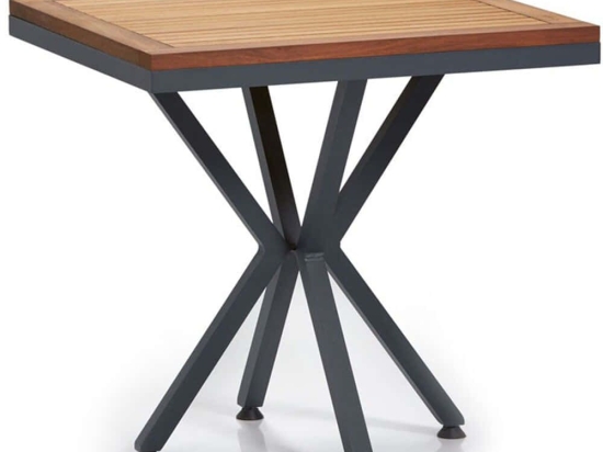 Τραπέζι Κήπου Samara 561CLR1305 94x94x78cm Walnut-Black