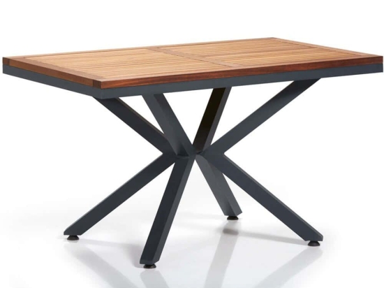 Τραπέζι Κήπου Sydney 561CLR1310 155x95x78cm Walnut-Black