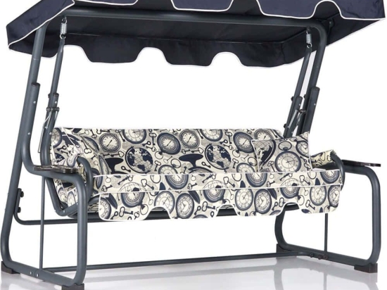 Κούνια Κήπου Τριθέσια Rubus 561CLR1714 200x110x165cm Multi