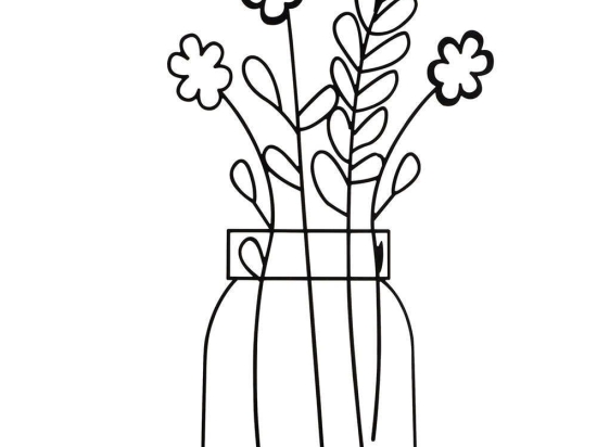 Διακοσμητικό Επιτραπέζιο Flowerpot 565TNL1170 30x53cm Black Aberto Design Μέταλλο
