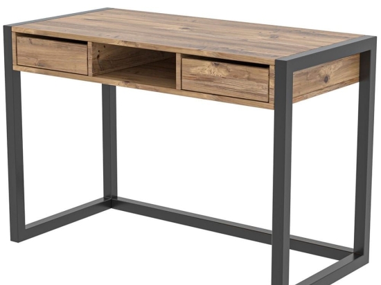 Γραφείο Ogene 854KLN1504 105x55x77cm Walnut-Black