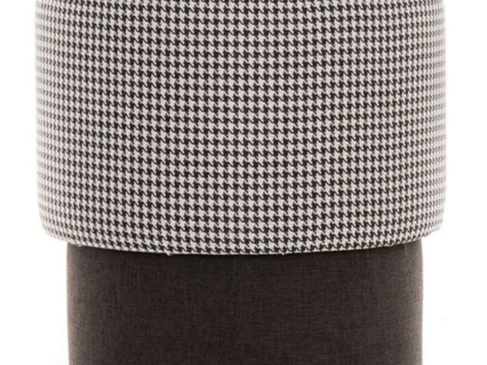 Σκαμπό Felix 825BLC1271 40x40x42cm Anthracite-White