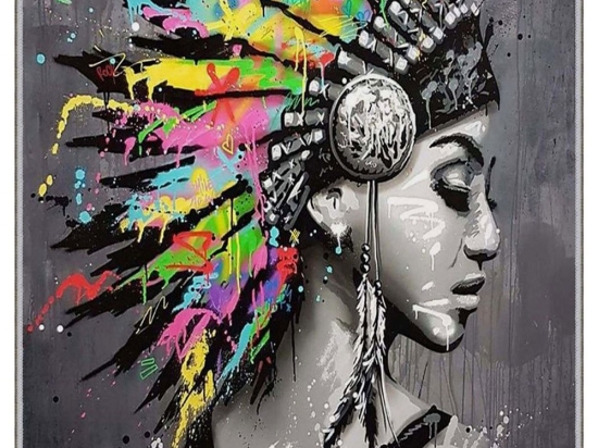 Χαλί Hmnt1 571HFT1102 Grey-Multi Conceptum Hypnose 80X150cm