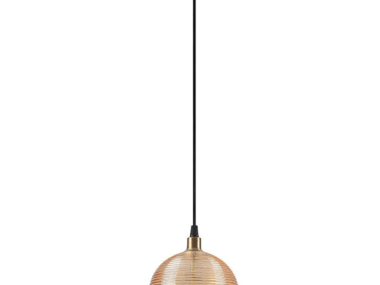 Φωτιστικό Οροφής Muzo 584TTM1174 15x15x110cm 1xE27 40W Gold-Yellow Opviq