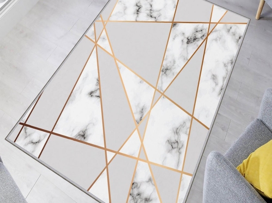 Χαλί Exfab329 593HFT1973 Grey-Gold Conceptum Hypnose 100X300cm