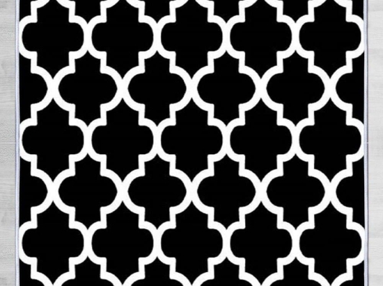 Χαλί Barok ELS1882 Black-White Conceptum Hypnose 80X120cm