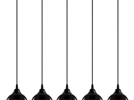 Φωτιστικό Οροφής - Ράγα Smoked 892OPV1872 85x85x114cm 5xE27 40W Black-Fume Opviq