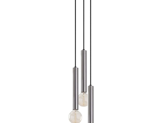 Φωτιστικό Οροφής Tempo 584TTM1320 22x22x136cm 3xE27 40W Silver Opviq