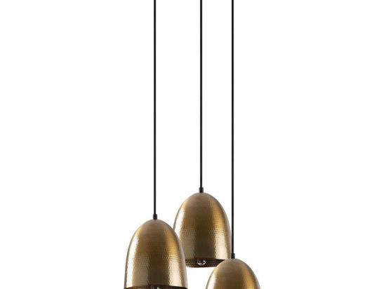 Φωτιστικό Οροφής Tattoo 584TTM1358 44x44x125cm 3xE27 40W Black-Gold Opviq