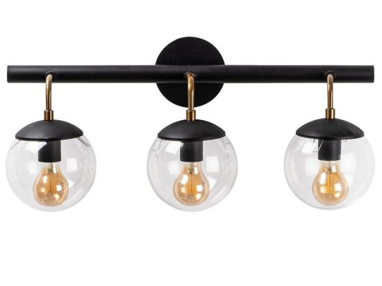 Φωτιστικό Τοίχου - Απλίκα Gondol 584TTM1950 61x28x20cm 3xE27 40W Black-Bronze Opviq