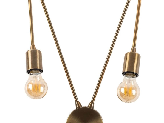 Φωτιστικό Τοίχου - Απλίκα Kunduz 584TTM1957 29x20x47cm 2xE27 40W Gold Opviq